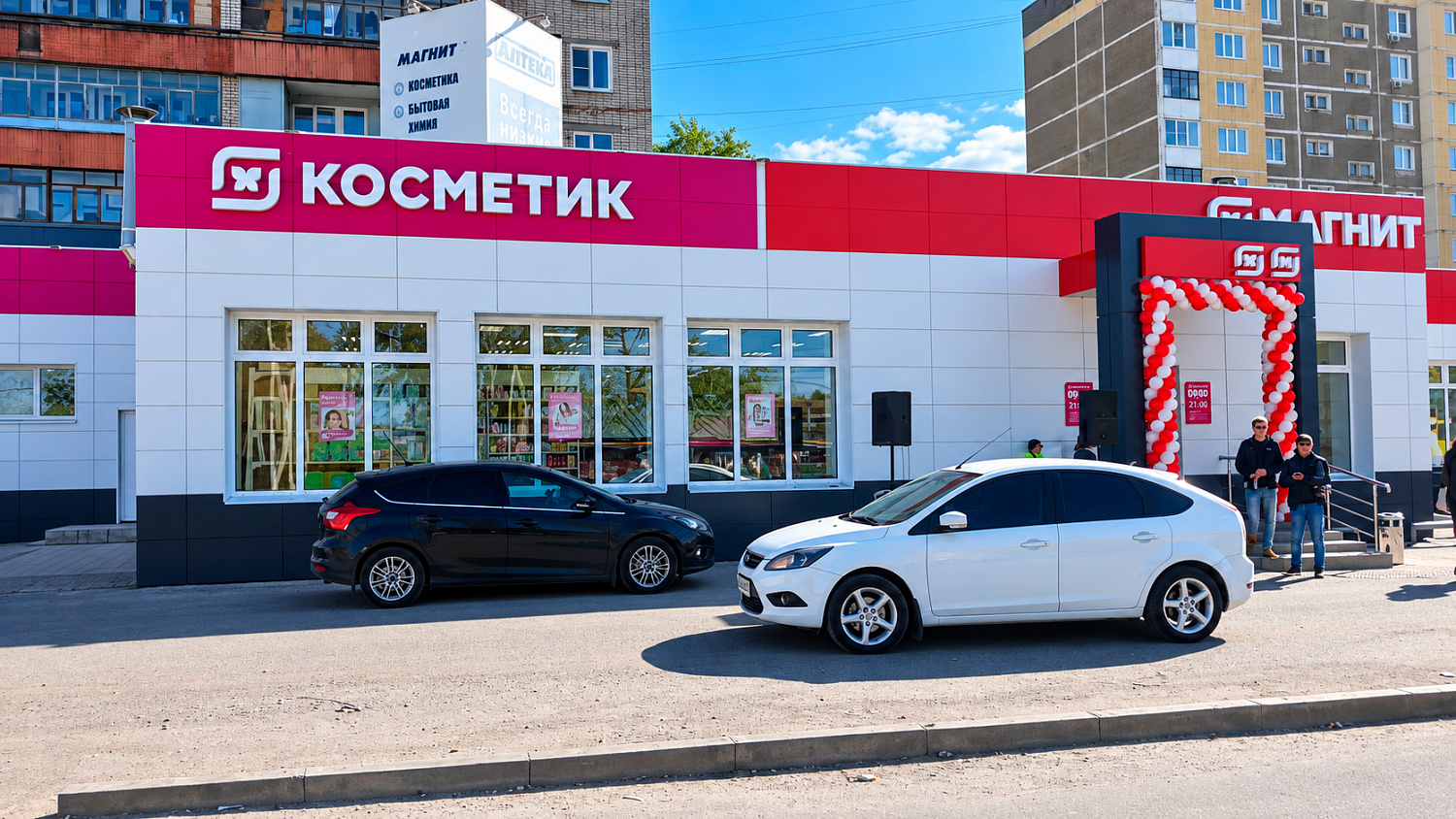 Облицовка магазина «Магнит» композитными панелями в Иваново